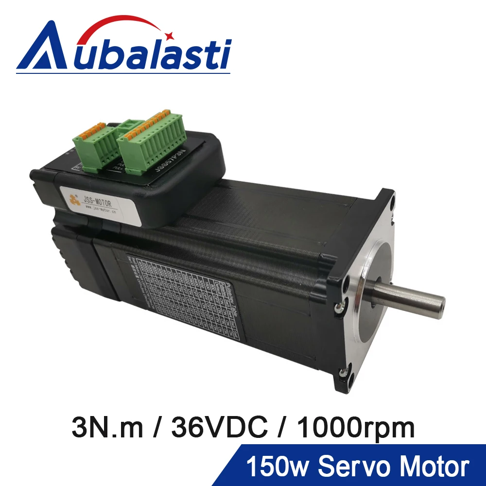 Aubalasti 150 Вт Nema 23 встроенный серводвигатель с драйвером 36VDC 3N.m 1000rpm Серводвигатель и