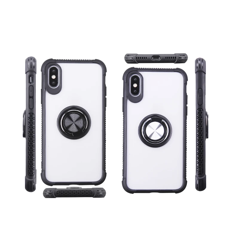 Чехлы LANCASE для iPhone X XS акриловый прозрачный чехол с держателем карт чехлы кольцом
