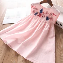 Г. Весеннее платье для девочек с цветочной вышивкой в виде ананаса; детское платье;