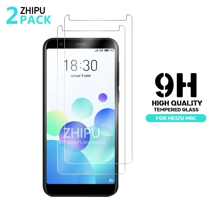 

2 Pcs Tempered Glass For Meizu M8c Glass Screen Protector 2.5D 9H Tempered Glass For Meizu M8c