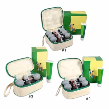 

18PC/12PC/8PCs Vacuum Magnetic Therapy Suction Cup Meridian Acupuncture & Moxibustion Cupping Detox Body Cupping Massager Set