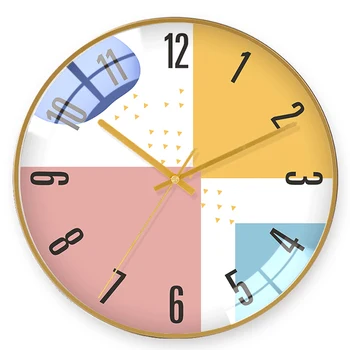 

Simple Creative Wall Clock Living Room Nordic Digital Wall Clock Silent Nordic Quartz Orologio Parete Home Decoration ZB50WC