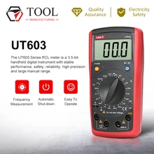 UNI-T UT603 современный Измеритель сопротивления индуктивности Измеритель Емкости UT603 LCR измеритель сопротивления измеритель емкости