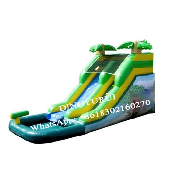 Online Good Quality Jungle Theme Inflatable Slide With Blower