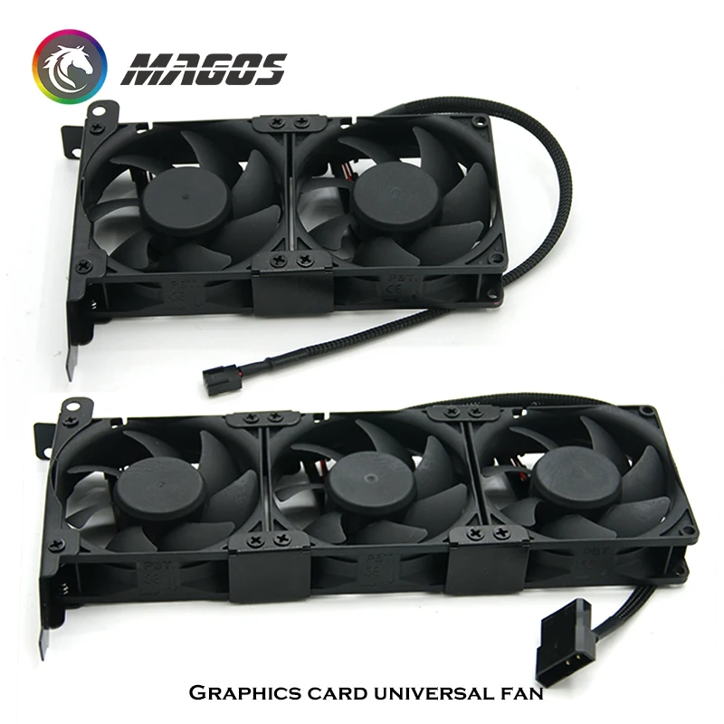 PC VGA COOLER GPU Cooling Fan 8025 PCI Companion 2 Fans &amp 3 Optional PIN Plug/MOLEX 4Pin Plug | Компьютеры и офис