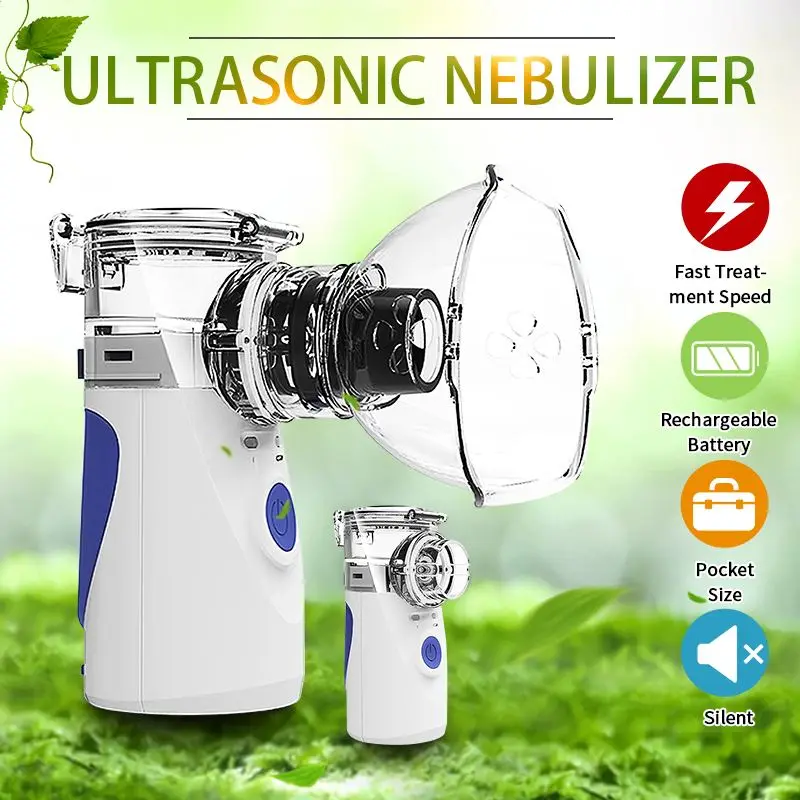 

Portable 220V Mini Automizer For Children Adult Inhale Nebulizer Ultrasonic Nebulizer Spray Rechargeable Nebulizer Health Care