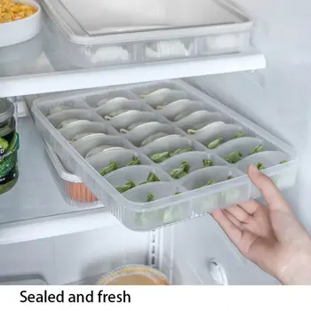 

Dumplings Organizer Box Food Preservation Tray Refrigerator Dumplings Storage Tray