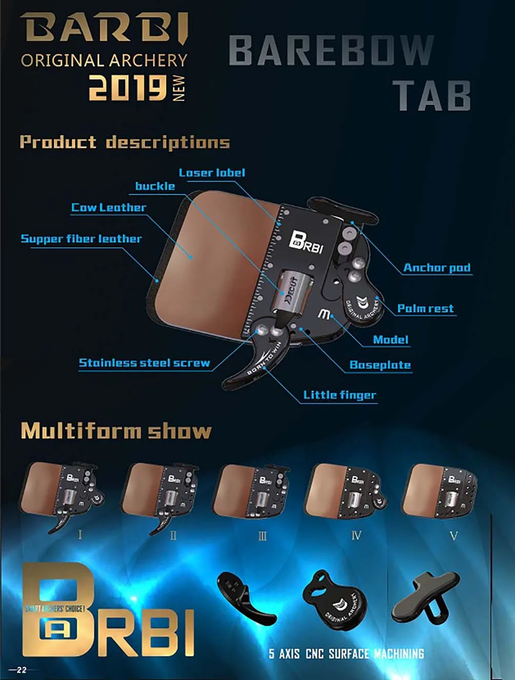 Защитные перчатки из коровьей кожи для стрельбы лука защитные BareBow Tab BARBI 2019|Лук и