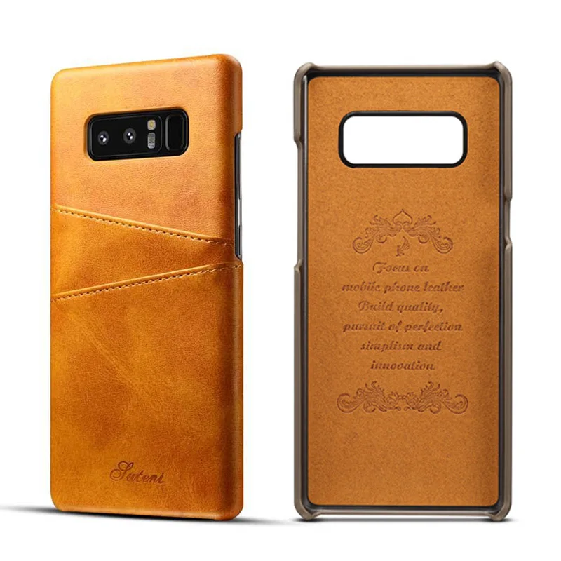Ретро Бизнес телячья кожа задняя крышка для Galaxy S10 S8 S9 Plus Note 9 8 Note10 карточка карманный телефон чехол для samsung S10 E Plus