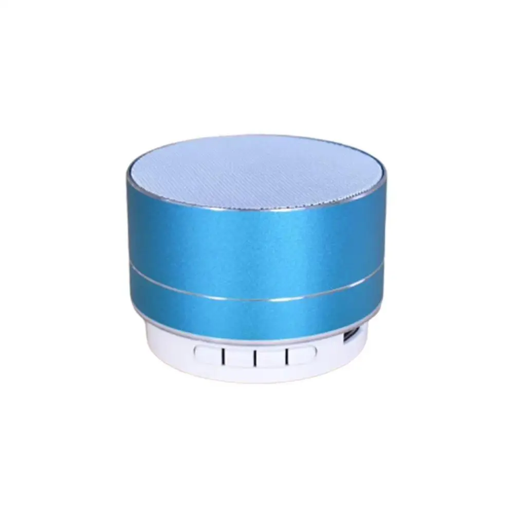 Blue A10 беспроводной Bluetooth динамик металлический Мини Портативный Subwoof звук с микрофоном TF карта FM радио AUX MP3 Воспроизведение музыки громкий динамик - Color: Blue