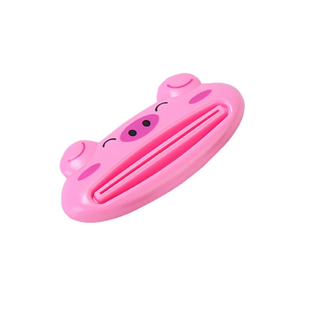 1 шт. диспенсер для зубной пасты с мультяшными животными, пластиковый тюбик зубной пасты, соковыжималка, полезный держатель для зубной пасты для дома и ванной комнаты - Цвет: Pig