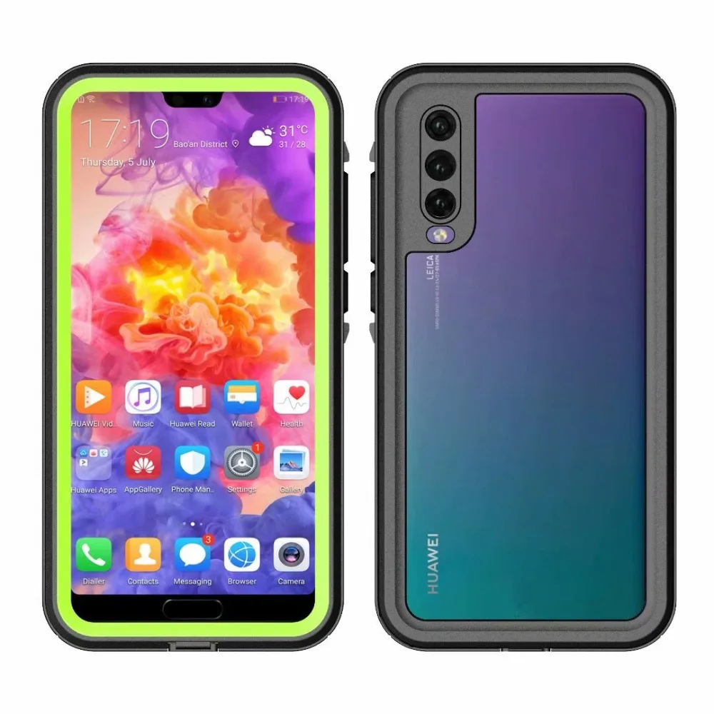 Ip68 водонепроницаемые защитные чехлы для телефонов для huawei P20 Pro P20 Lite Дайвинг Плавание aquatics Спорт на открытом воздухе ударопрочный чехол
