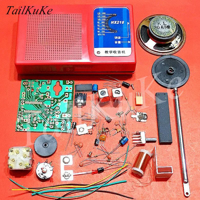 Fm Radio Electronic Parts Diy Kit Production Assembly Components Of