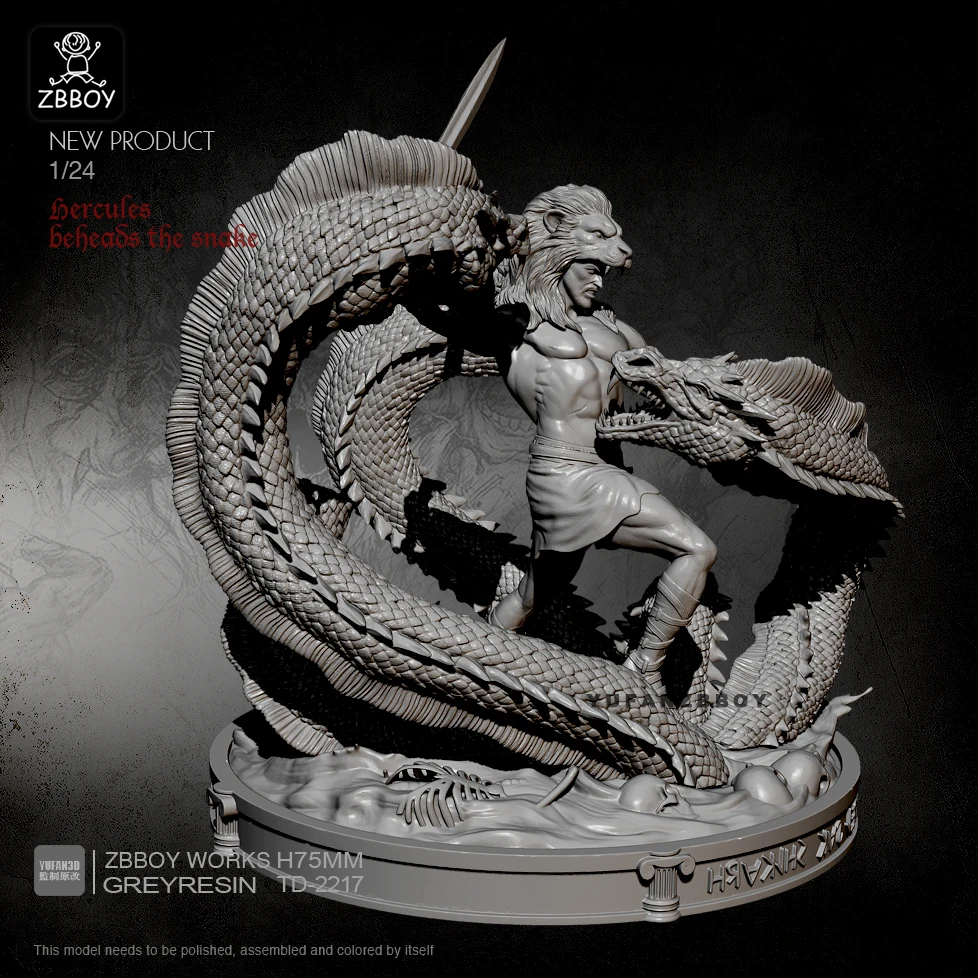 Наборы моделей из смолы 75 мм God of War Leech самосборные TD-2217 | Игрушки и хобби