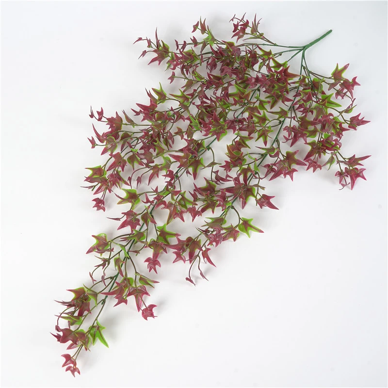 Artificial Plastic Garland Plant Vine Fake Potato Leaves Flowers Home Decor Sale