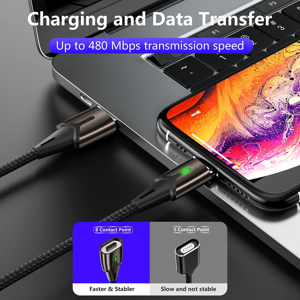 Магнитный зарядный кабель Micro Usb MANTIS 3 м 2 1 для Iphone Samsung магнитный синхронизации