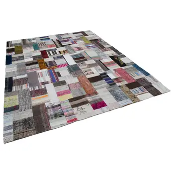 

245x306 Cm Multicolor Handmade Rugs Patchwork Rug-8x10 Ft
