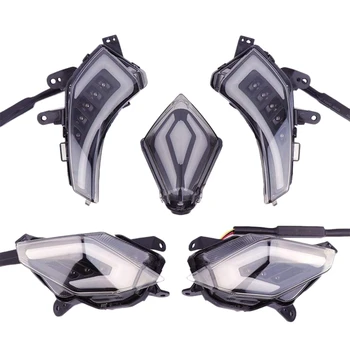 

DHBH-Motorcycle Rear Tail Brake Light LED Turn Signal Light for Yamaha T-MAX530 TMAX530 2012-2016