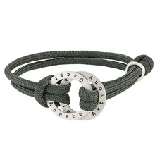 PolishedPlus, настраиваемый браслет, веревка для мужчин, с гравировкой, обруч, буква, персонализированный, на заказ, подарок на день рождения