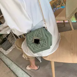 Женская 2019 Новая мода вышивка цепь сумка летняя маленькая свежая Наклонная Сумка 100 ins иностранный газ