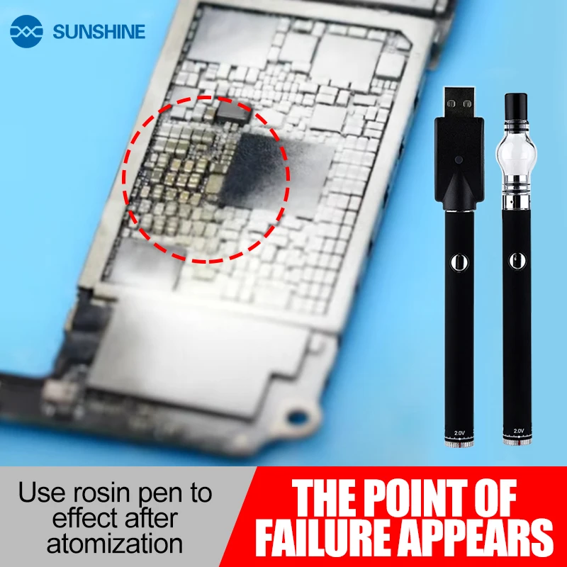 Motherboard Repair Tool Rosin Atomizer Short Circuit Detector for Motherboard Repair Sprayer Rosin Adapter Flux Pen Repair Tool No Need Soldering Iron