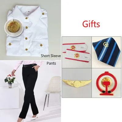Pants Sets (Short) Модная одежда женская белая однотонная рубашка наборы новая официальная деловая тонкая длинная, с коротким рукавом женская блузка офисная работа Плюс Размер Топы - Цвет: Pants Sets (Short)
