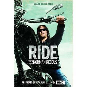 

D0783 Ride With Norman Reedus Tv Series Silk Fabric Poster Art Decor Indoor Painting Gift
