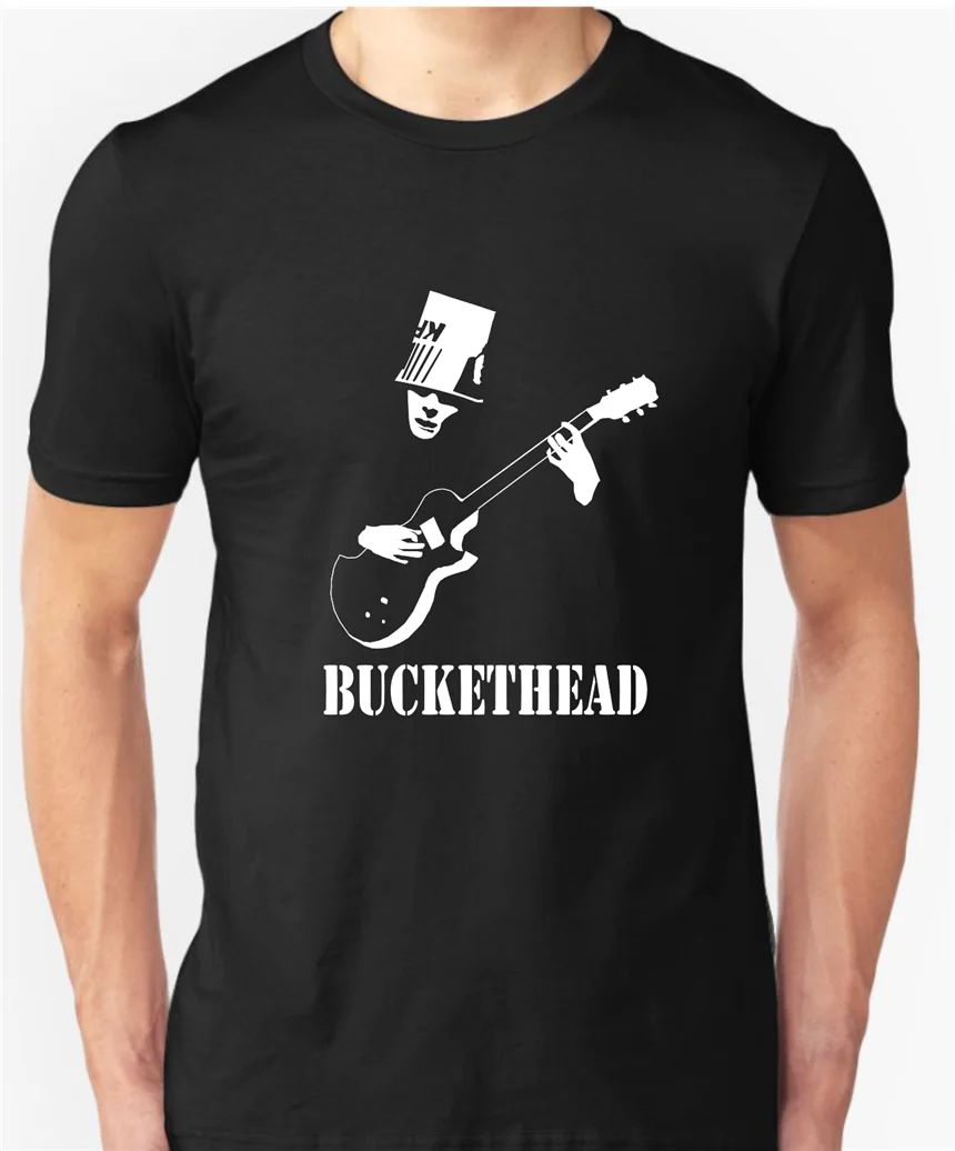 Гитарист Buckethead футболка свободный размер новый модный дизайн | Мужская одежда