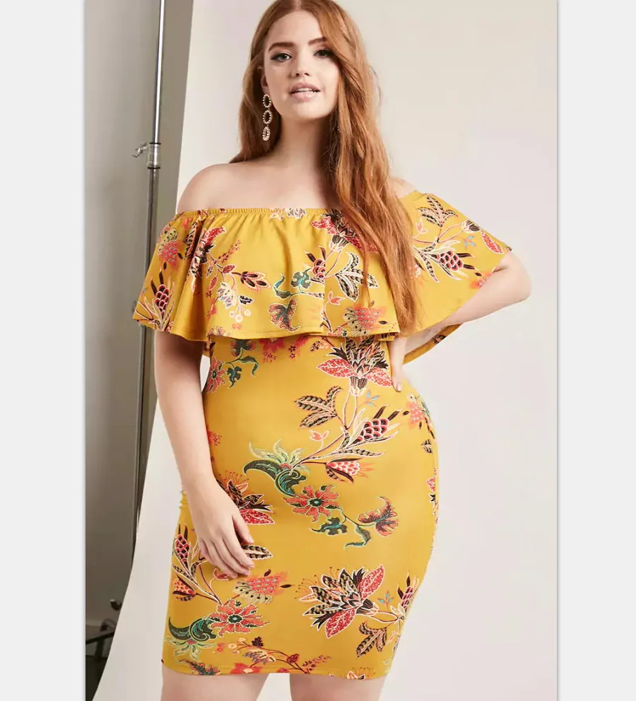 Robe style Bohème grande Taille du XL au 5XL