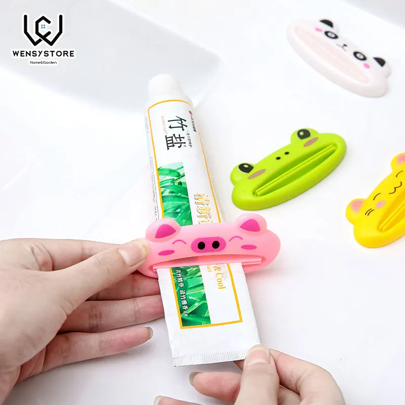 1pcs Cute Animal Multifunction Squeezer / Toothpaste Squeezer Home Commodity Bathroom Tube Cartoon Toothpaste Dispenser XFx25YW