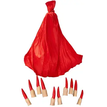 

11pcs Halloween Cloak Cape Hooded Cloak Halloween Cosplay Costume Adults