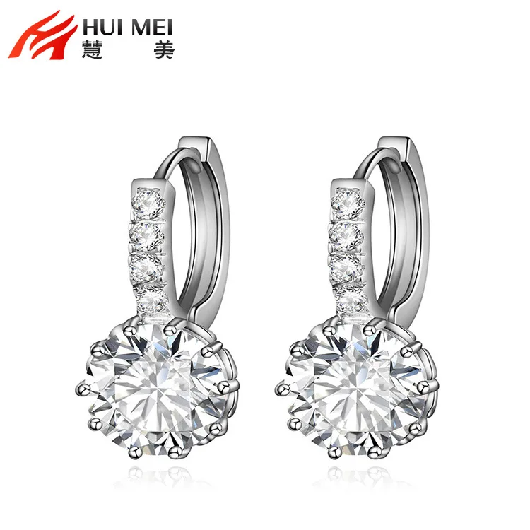 

New Style Fashion Zircon Ear Clip Europe And America Exquisite Ear Stud Earrings AliExpress Accessories
