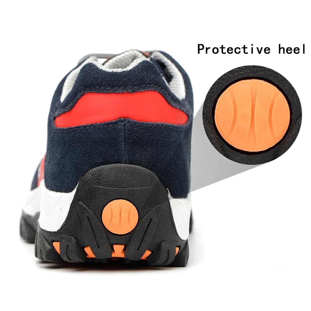 Dropshipping Breathable Men Shoes Steel Toe Boots Puncture Proof Work Safety Shoes Outdoor Boots Men Safety Shoes Indestructible