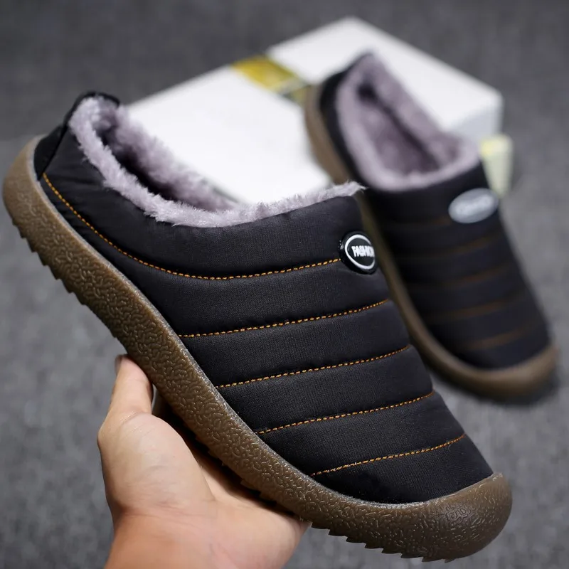 Мюли Fotwear мужские плюшевые домашние тапочки сланцы для спальни
