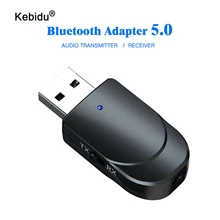 Kebidu Bluetooth приемник передатчик беспроводной адаптер мини стерео Bluetooth 5,0 аудио AUX RCA USB 3,5 мм разъем для ТВ ПК автомобильный комплект