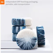Xiaomi Mijia Clean-n-fresh двойной эффект туалетный блок Водорастворимая пленка упаковка Анионный активный фактор глубокий прозрачный туалетный мешо...(China)