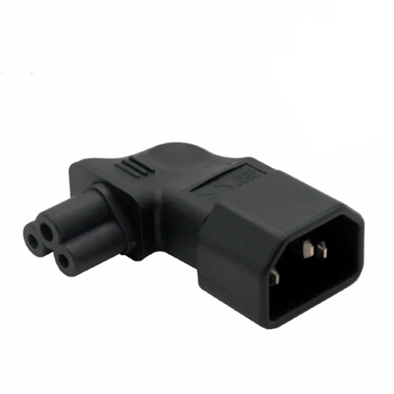 Адаптер питания с вертикальным левым углом IEC 320 C14 male на C5 micky 2 шт. | Электроника