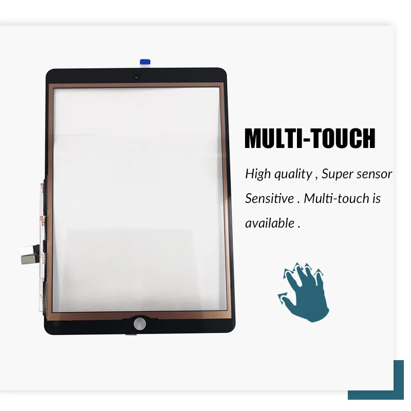 Tela de Toque para Ipad Vidro com Botão Painel Digitador Vidro Display Lcd Exterior Substituição Sensor Casa 7 2021 A2197 A2200 A2198 - Imagem 4