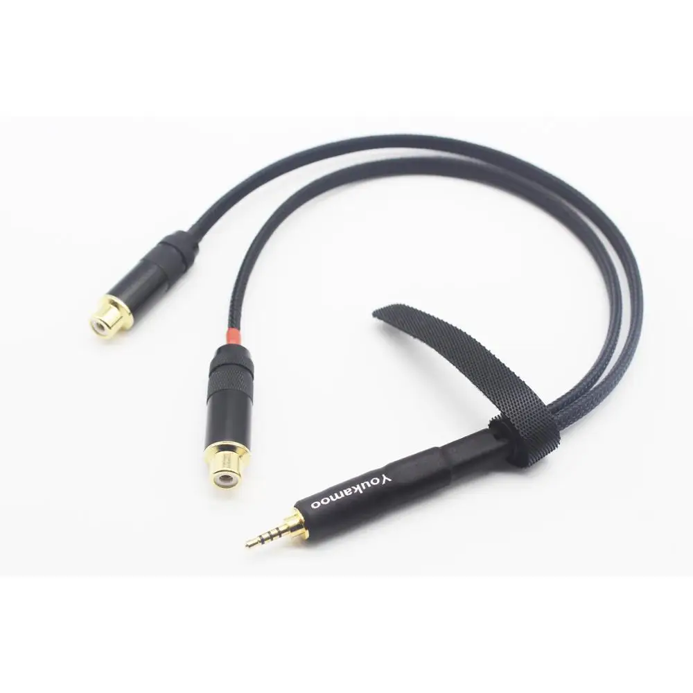 2 5mm Trrs to RCA Female Cable Balanced Headphone Audio Adapter Cable 1FT 0 3M
