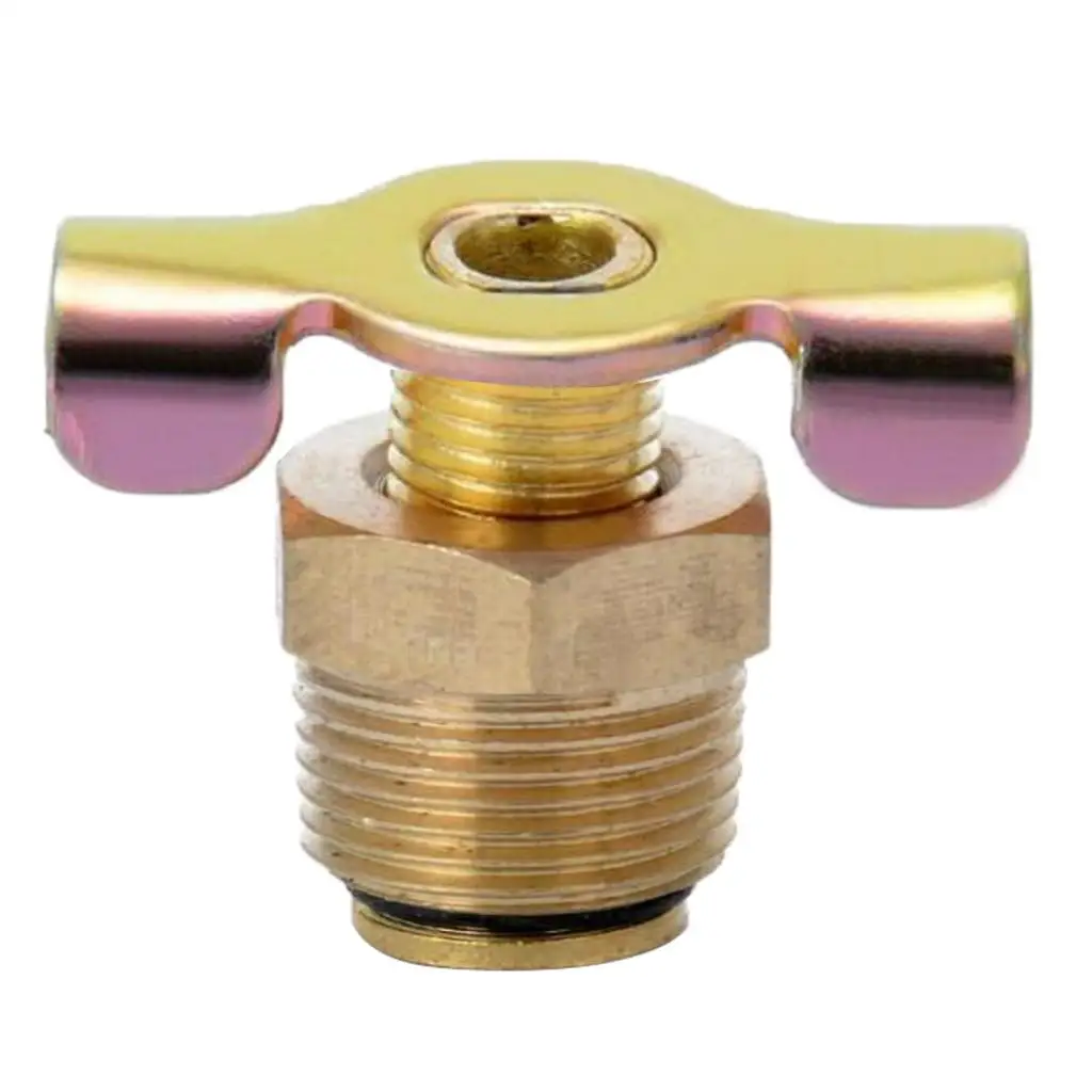 3/8' NPT Brass Drain Valve Air Compressor Tank Petcock Water Drain Valve 30x24mm