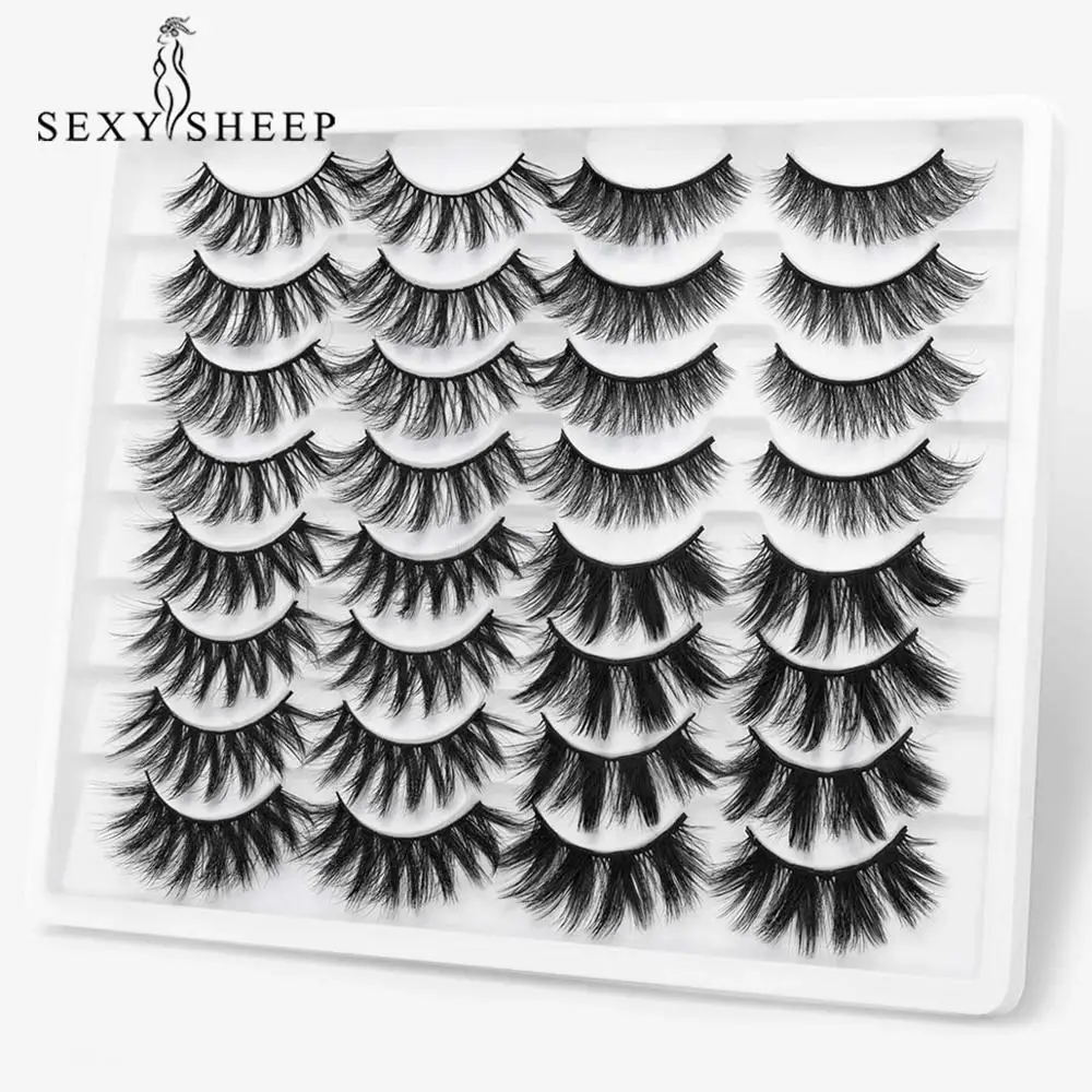 SEXYSHEEP 16 пар 15 20 мм натуральные 3D Искусственные искусственные бриллианты набор для