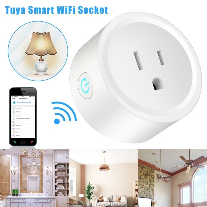 

WiFi Smart Plug Socket Mobile Phone APP Remote Control Timing Safe for Home P666