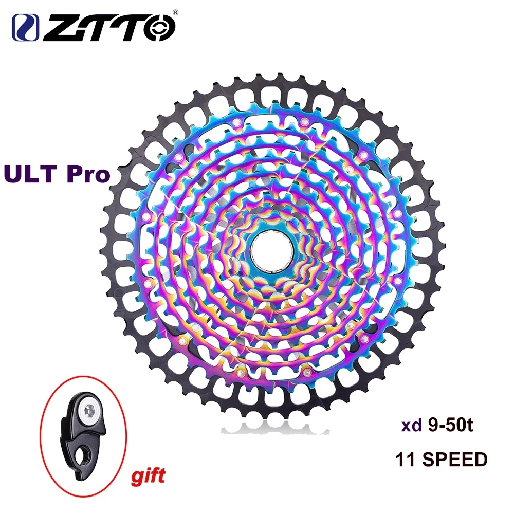 

11s ULT PRO 9T MTB 11 Speed 9-50T Rainbow XD Cassette Ultimate 380g 11s Bike Cassette 11v Sprocket Freewheel k7 Colorful 9 to 50