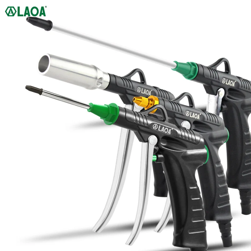Laoa Pneumatic Air Blow Gun Aluminum Alloy Jet Gun High Pressure Dust Blower Multifunctional