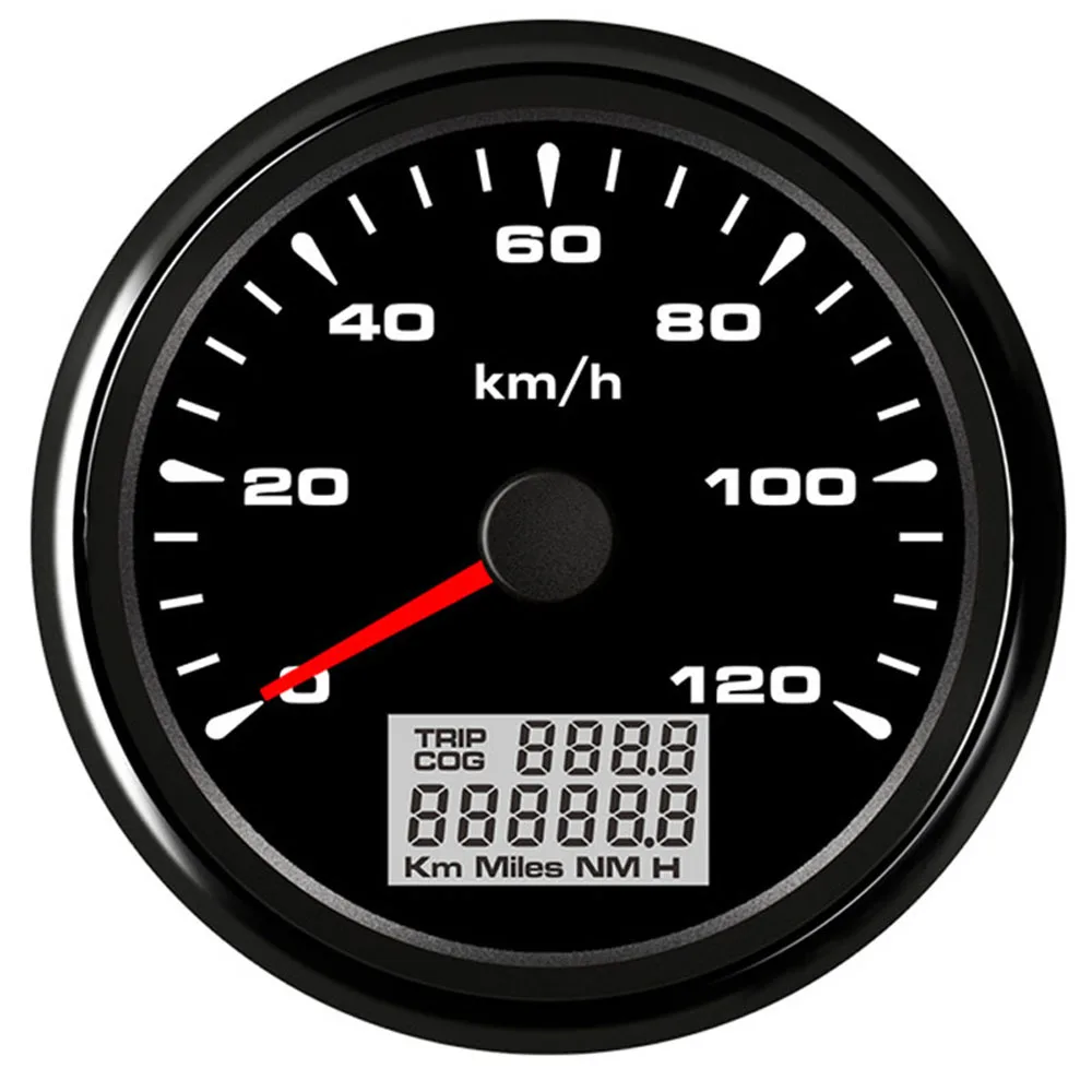 85 мм спидометры gps 0-200 км/ч водонепроницаемый gps Спидометр измерительные приборы для поездок для автомобиля грузовика мотоцикла 9-32 в 8 цветов света - Цвет: BN 120kmh