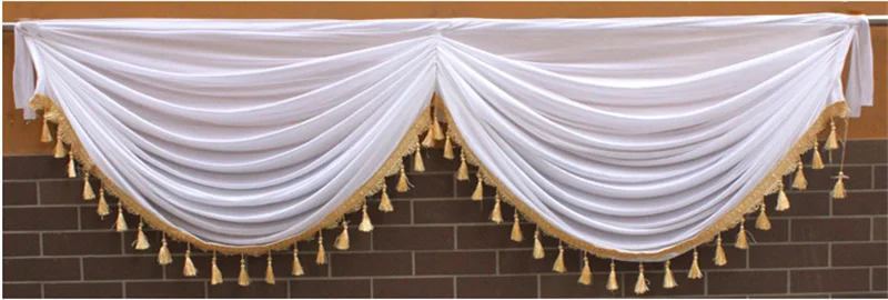 Кисточка ледяная шелковая ткань Свадебный сценический фон вуаль украшения вечерние церемонии открытия лестницы перила занавес мантия