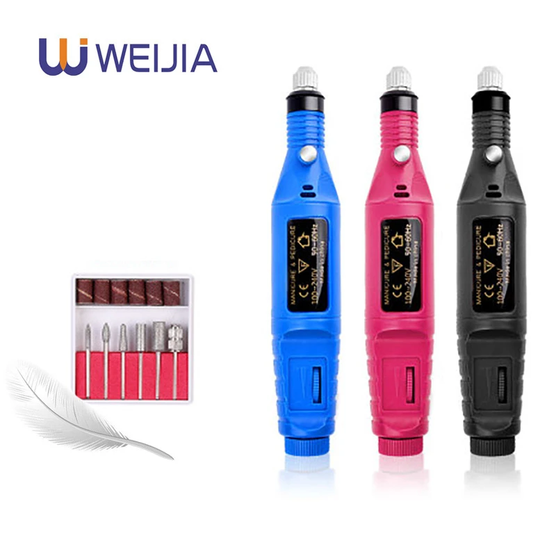 

100V-240V Mini Electric Grinder Drill Tool Engraving Pen DIY Set Power Tool Nail Gel Polish Removing Grinding Rotary Engraving