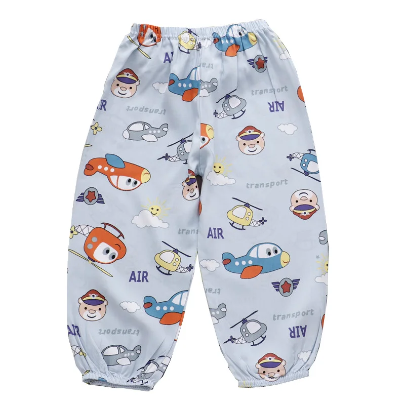 Baby Pants Children Trousers For Boys Girls Little Toddlers Kids Summer Linen Cotton Pants Long Full Trousers Anti-mosquito Soft