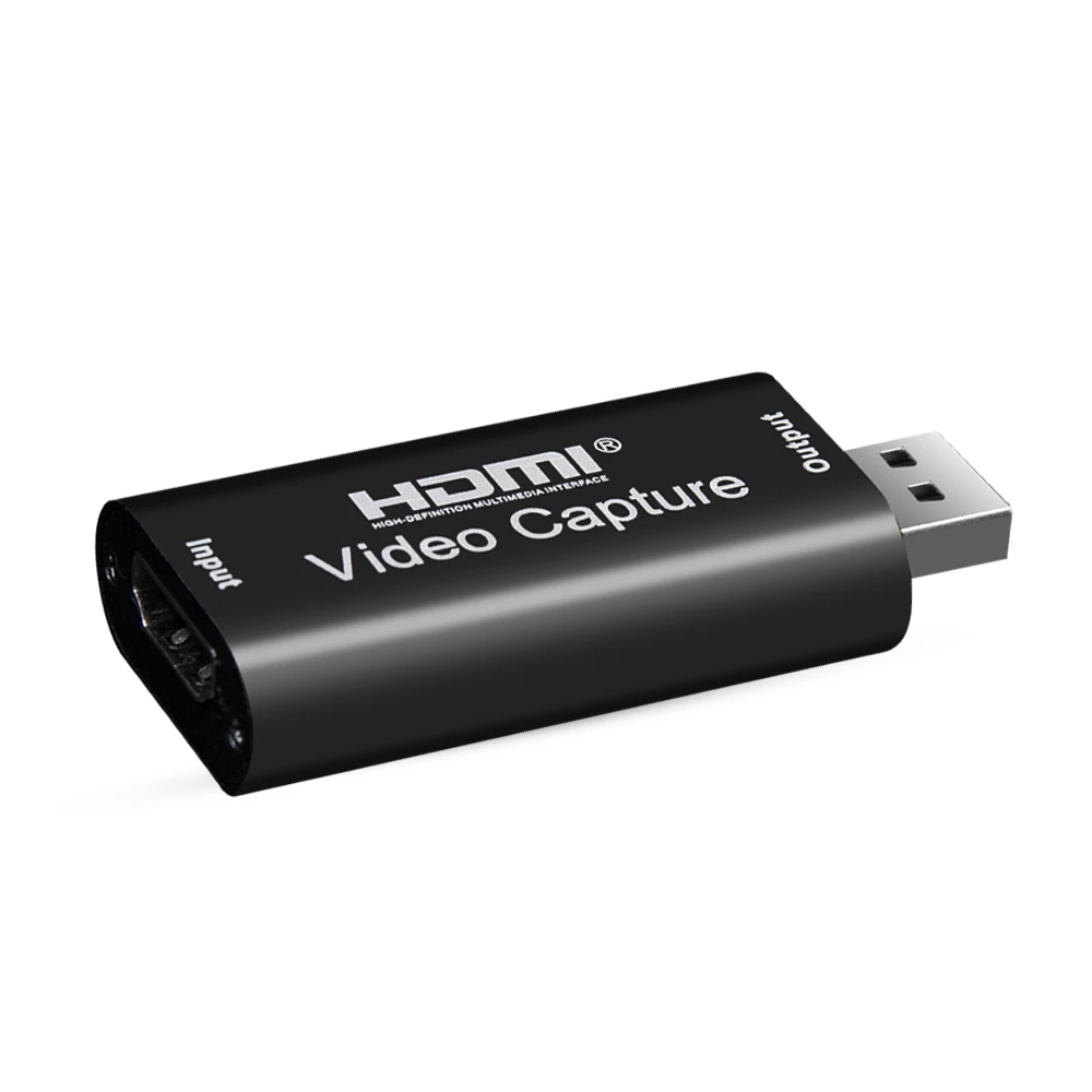 video capture card 4K 1080P HDTV-compatible To USB 2.0 Video Capture Card Game Recording Box for Computer Youtube OBS Etc. Live Streaming Broadcast