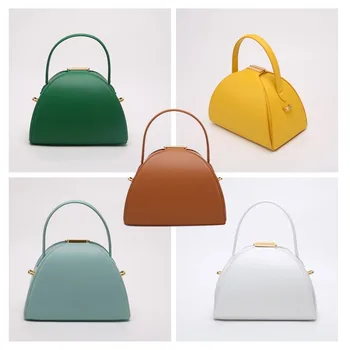 

Women's Bag 2019 New Simple Fashion Solid Color Side Open Handbag Shoulder Bag